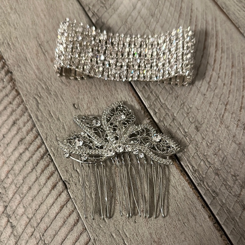 Fancy Hair Brooch and bracelet for wedding